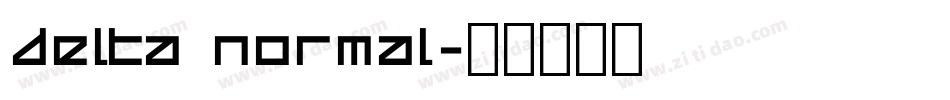 Delta Normal字体转换